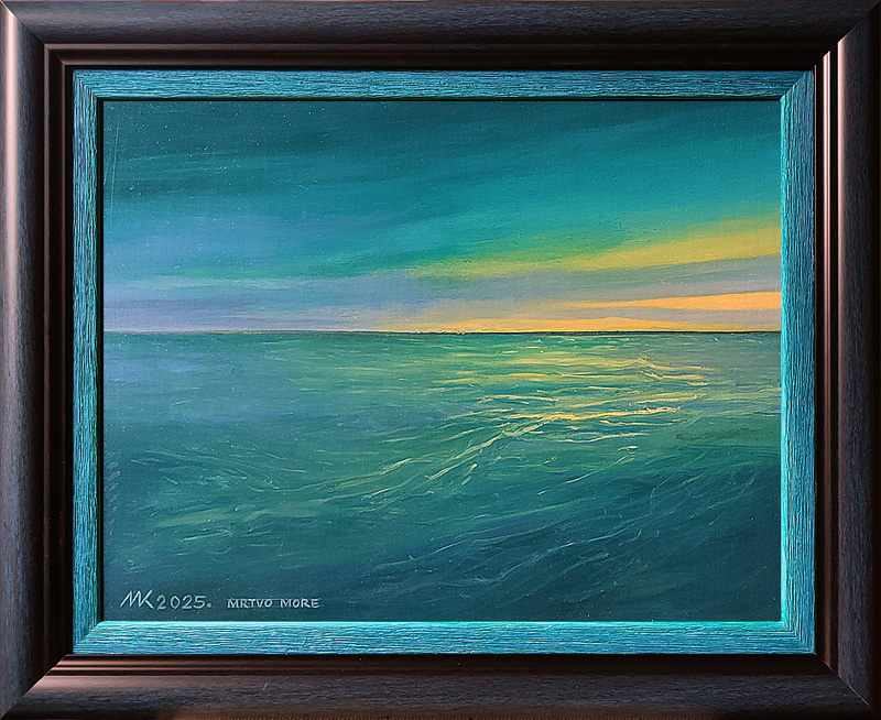 umetnička slika - Milenko Kusurović - Mrtvo more - umetnička galerija Harmonija